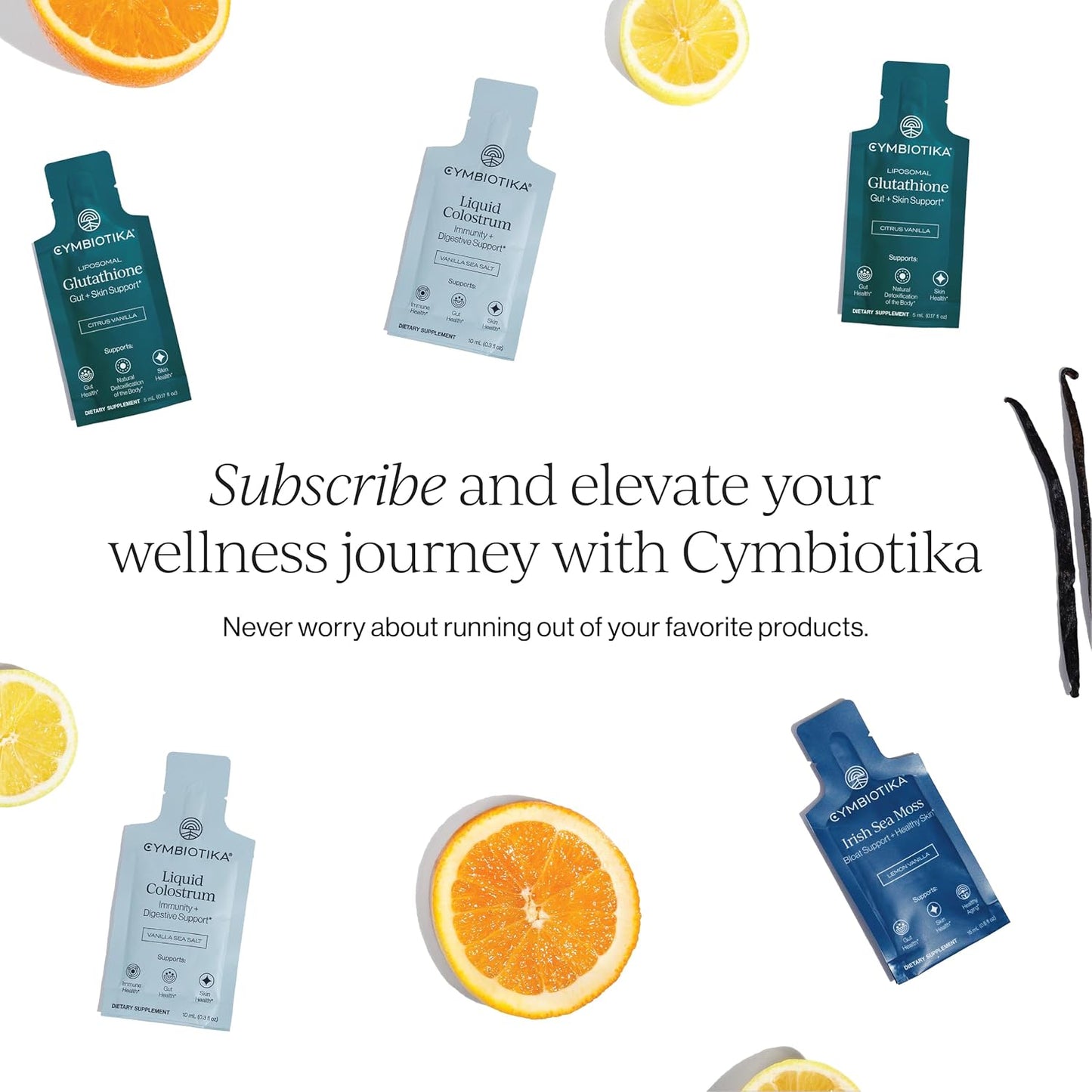 CYMBIOTIKA Liposomal Essentials Sampler, 4 Daily Favorites, 28 Packets