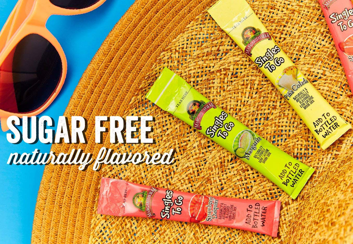 Margaritaville Singles To Go Drink Mix, Non-Alcoholic Powder Sticks (Pina Colada)