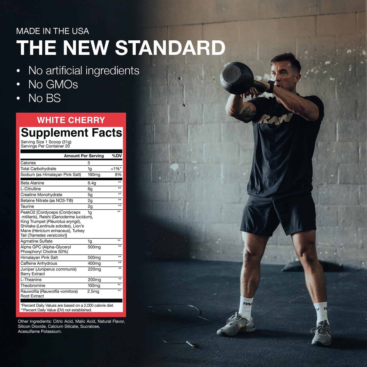 RAW Thuper Thavage Pre Workout Powder - High-Stim Preworkout with Creatine, Beta Alanine, L-Citrulline & Caffeine - Chris Bumstead Gym & Fitness Supplement for Men & Women - Watermelon Grape