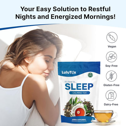 Wellamoon Sleep Patches & Lulutox Sleep Tea Bundle (84 Patches & 28 Servings)