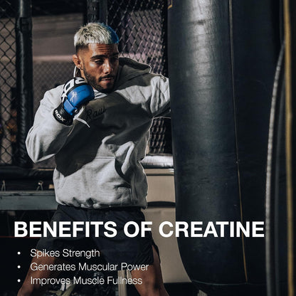 RAW Creatine Monohydrate to-Go Stick Packs, Unflavored – 5g Micronized Creatine Per Serving – Muscle Strength, Power & Recovery Support