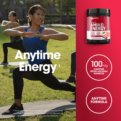 Optimum Nutrition Amino Energy - Pre Workout with Green Tea, BCAA, Amino Acids