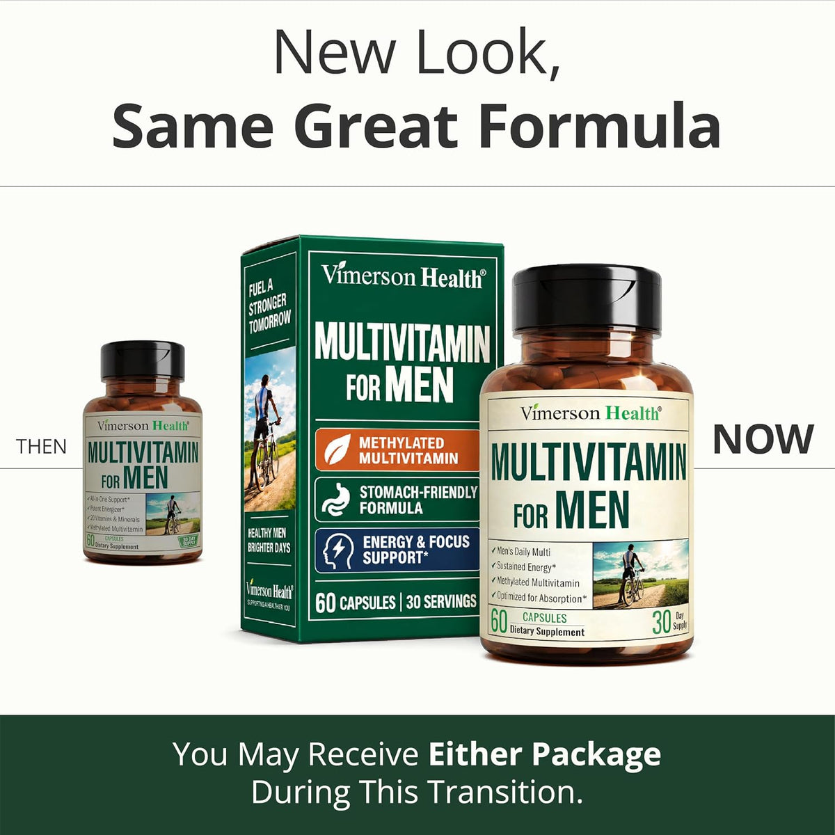 Multivitamin for Men – Methylated Multivitamin – Daily Wellness – 60 Caps