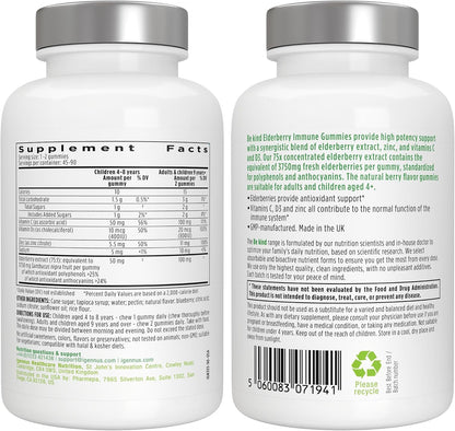 Igennus Methylated Kids Multivitamin Gummy + Advanced Elderberry Immune Gummies, Kids Immune Bundle 4y+, Includes 4-in-1 Comprehensive Complex with Vitamin C, Zinc & D3, Clean Label & Vegetarian