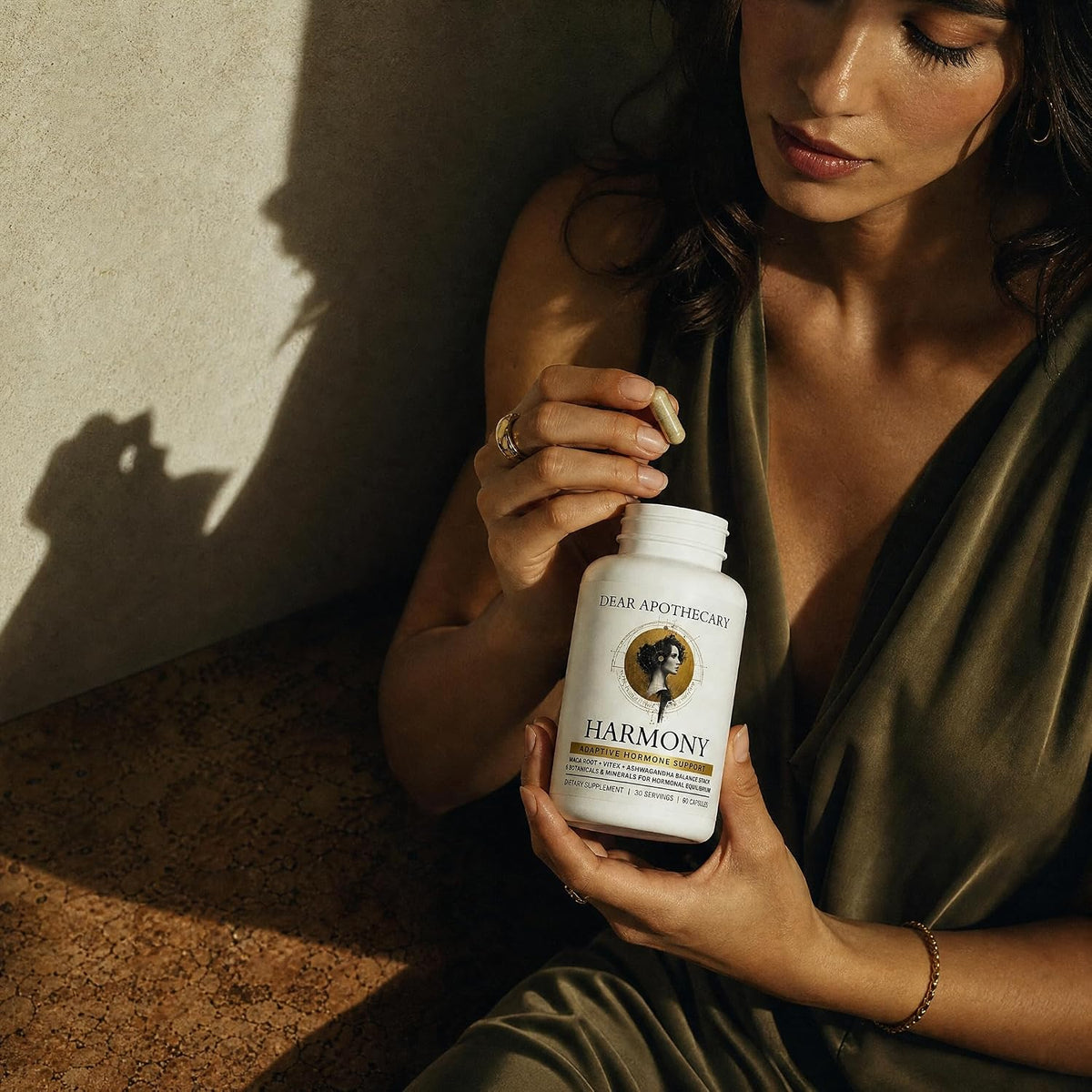 Harmony Menopause Support for Peri + Meno + Post - Mood, Energy, Stress, Hot Flashes, Night Sweats, Sleep & Cortisol - Vitex 300mg Maca Root 400mg Ashwagandha - 60 Count