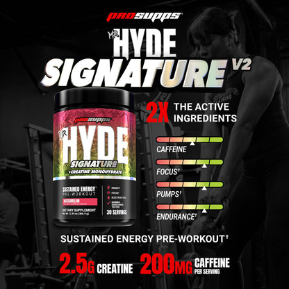 ProSupps Mr. Hyde Signature Pre Workout Powder with Creatine, Beta Alanine & Caffeine - Performance, Energy & Endurance - Clean Fitness & Gym Supplements for Men & Women (Blue Razz, 30 Servings)
