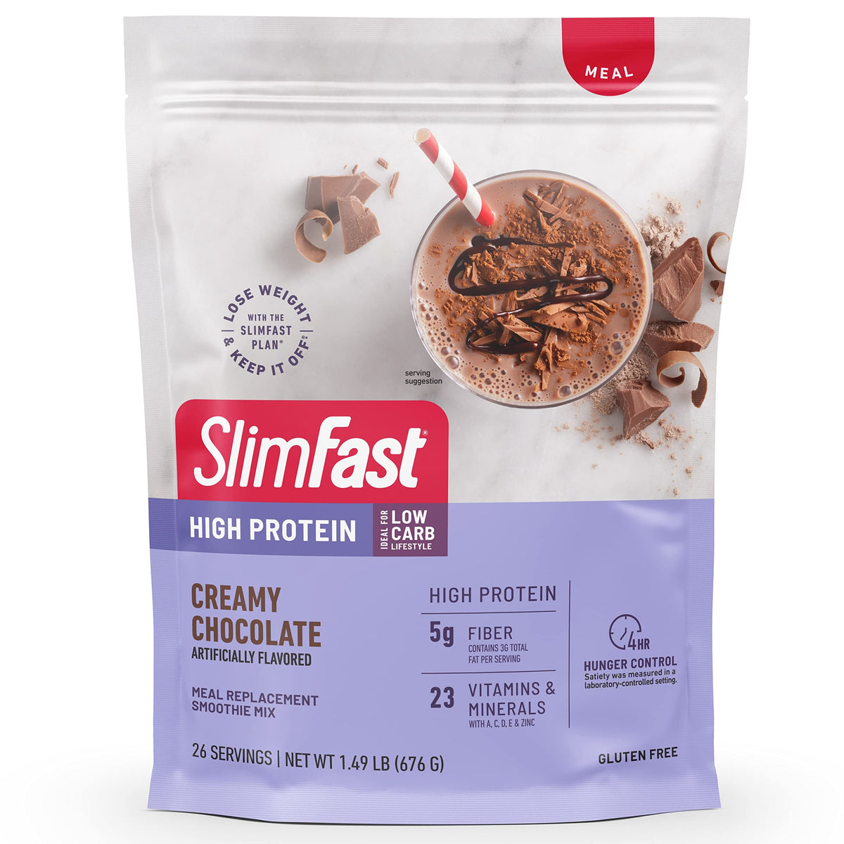 SlimFast High Protein Chocolate Bundle- 12 Count of Chocolate High Protein Meal