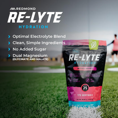 Re-Lyte Hydration Electrolyte Powder Bulk Pouch 175 Servings/Watermelon Lime