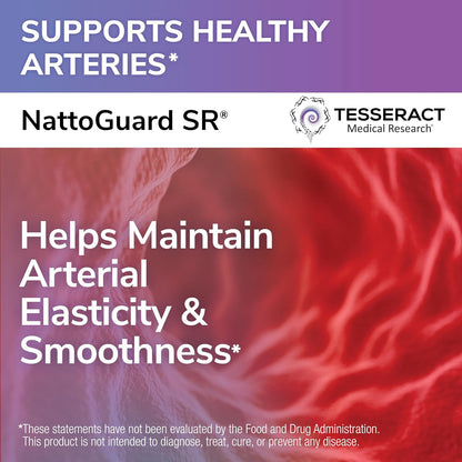 NattoGuard SR, Nattokinase Complex, 60 Day Supply, Sustained Release Formula for Daily Circulation Support, Advanced Bioavailability, Hypoallergenic, 120 Capsules