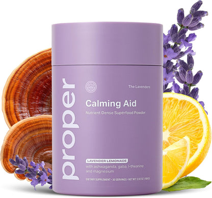 Proper The Lavenders Calming Aid - Magnesium Drink Mix with Lavender GABA