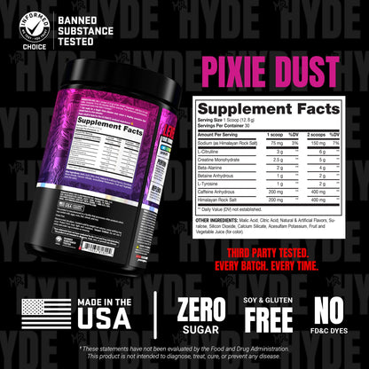 ProSupps Mr. Hyde Signature Pre Workout Powder with Creatine, Beta Alanine & Caffeine - Performance, Energy & Endurance - Clean Fitness & Gym Supplements for Men & Women (Blue Razz, 30 Servings)