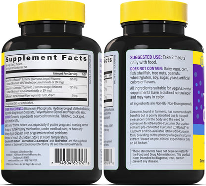 Magnesium & Curcumin Bundle: InnovixLabs Advanced Magnesium (150 Time-Release Capsules) InnovixLabs Turmeric Curcumin (100 Time-Release Tablets). Promotes Relaxation, Bones, Muscle and Immune Health.*