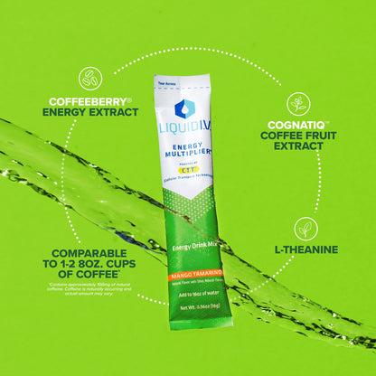 Liquid I.V. Hydration + Energy Multiplier - Mango Tamarind - Hydration Powder