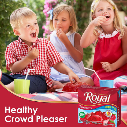 Royal Sugar Free Gelatin Mix Variety Pack - 12 Assorted Gelatin Boxes