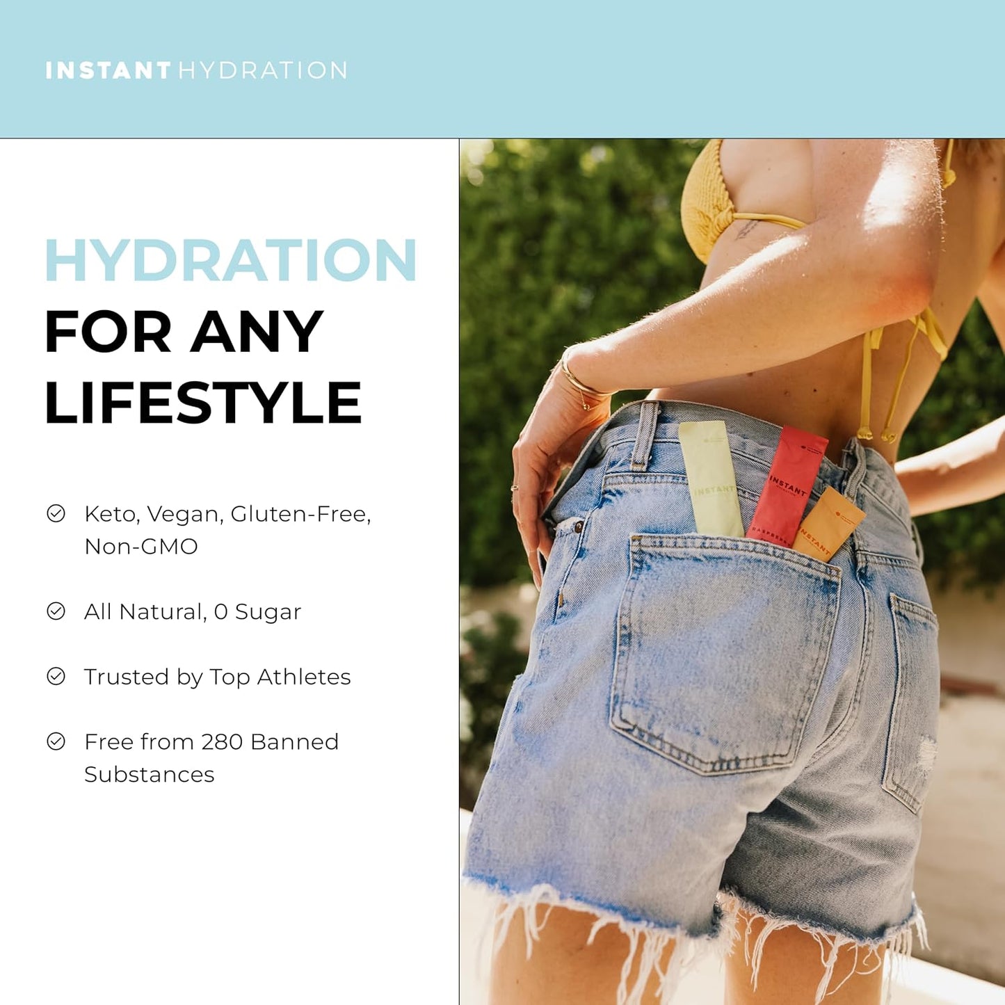 Instant Hydration Electrolytes Powder Packets - Variety Pack - Zero Sugar - Keto, Vegan, Gluten-Free, Non-GMO - Boost Recovery, Brain Function, Muscle & Tissue Health - 12 Sticks