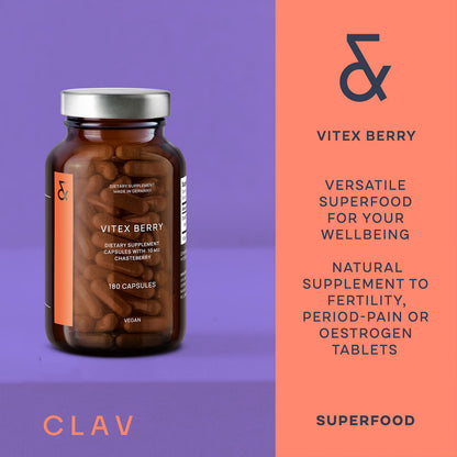 Vitex Berry - Premium Chasteberry 4:1 Extract (Vitex Agnus Castus) - Menopause & PMS Support