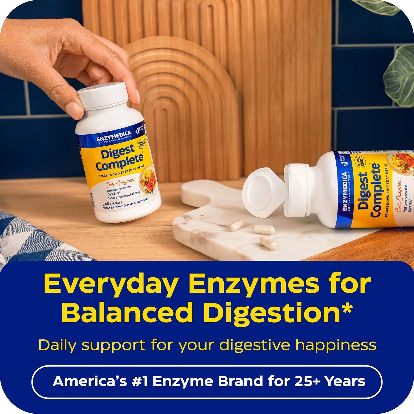Enzymedica Digest Complete - Helps Gas & Bloating - 90 Caps