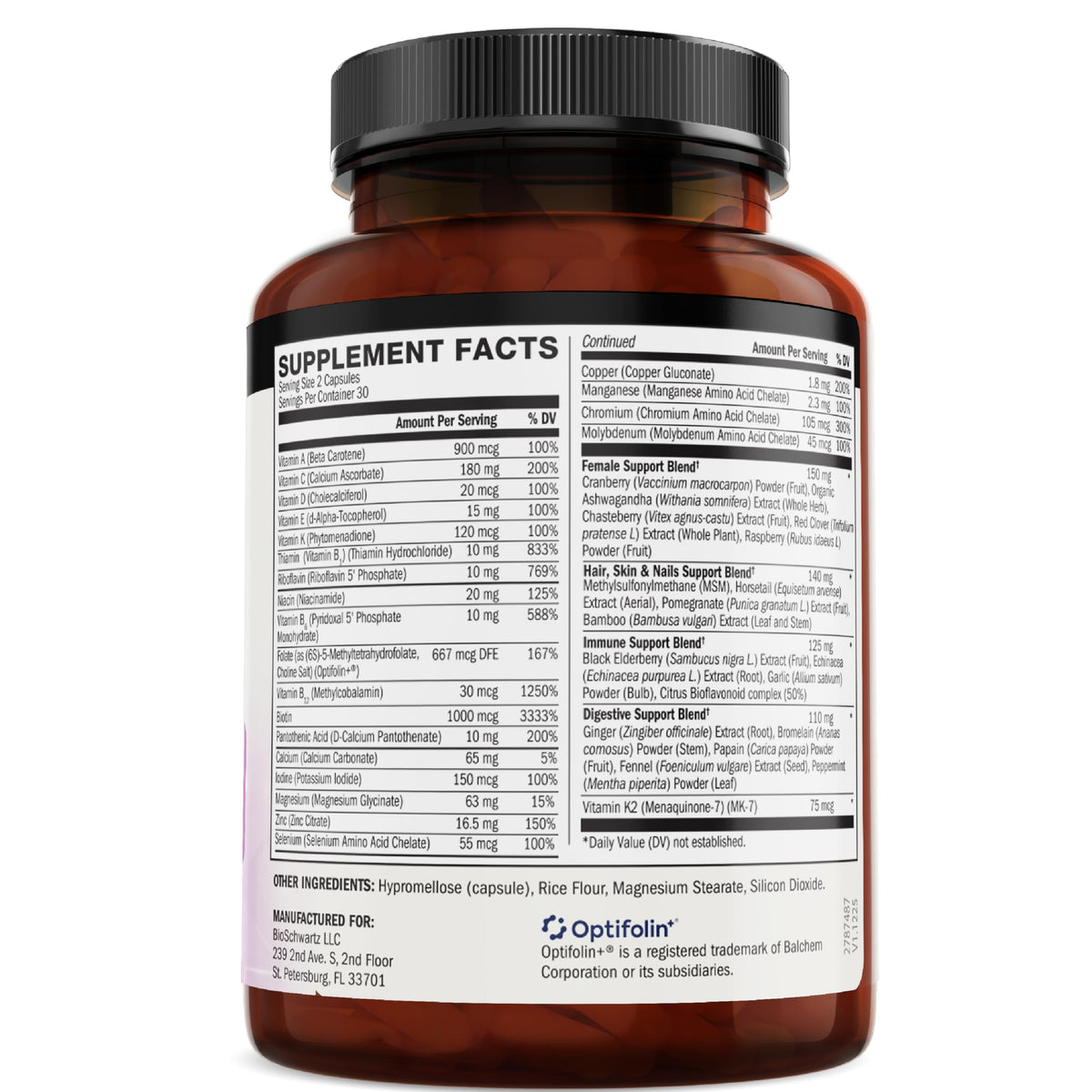 Daily Multivitamin for Women 50 & Over, 60 Capsules