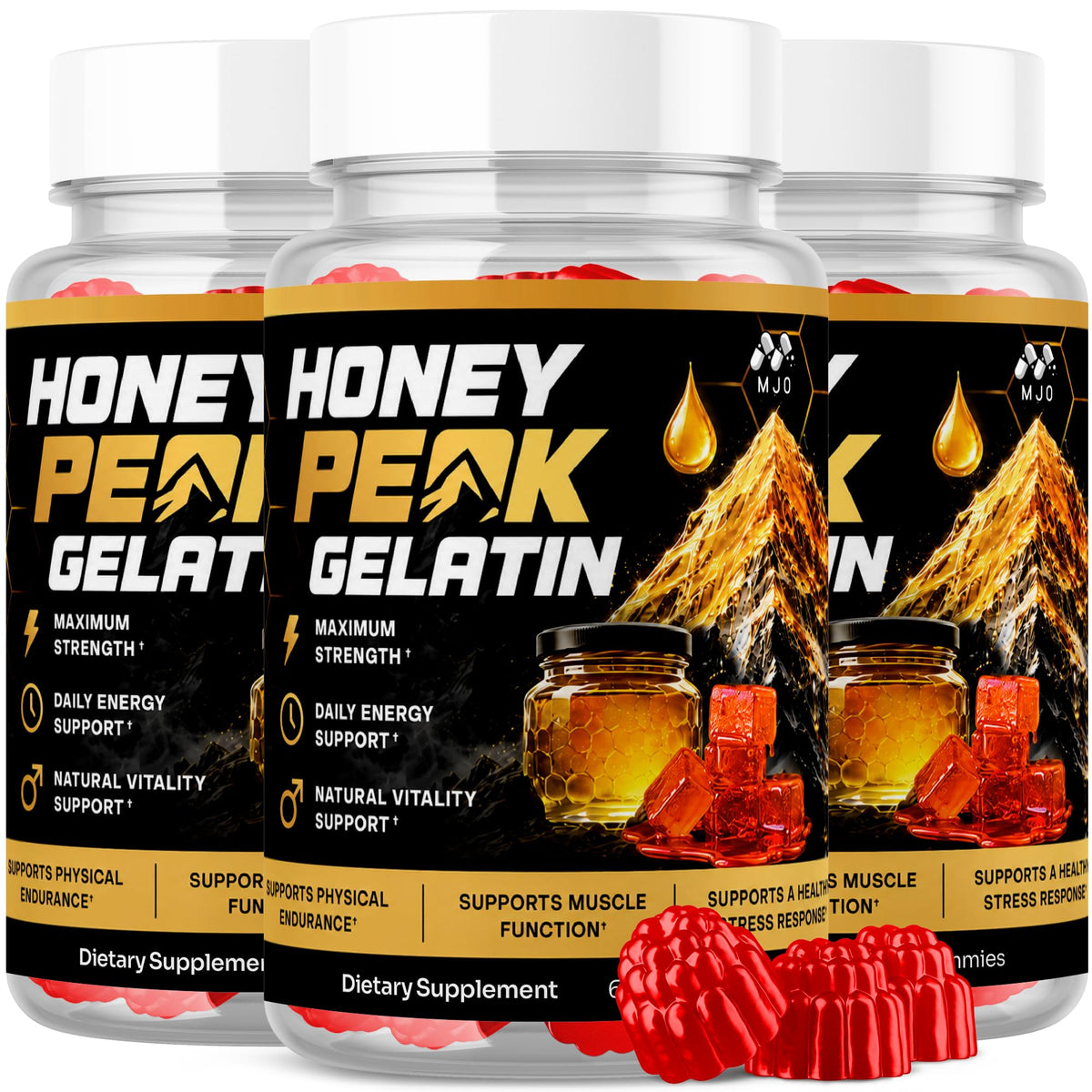 Honey Peak Gelatin Gummies for Men, Honey Peak Gelatin for Men 60 Gummies