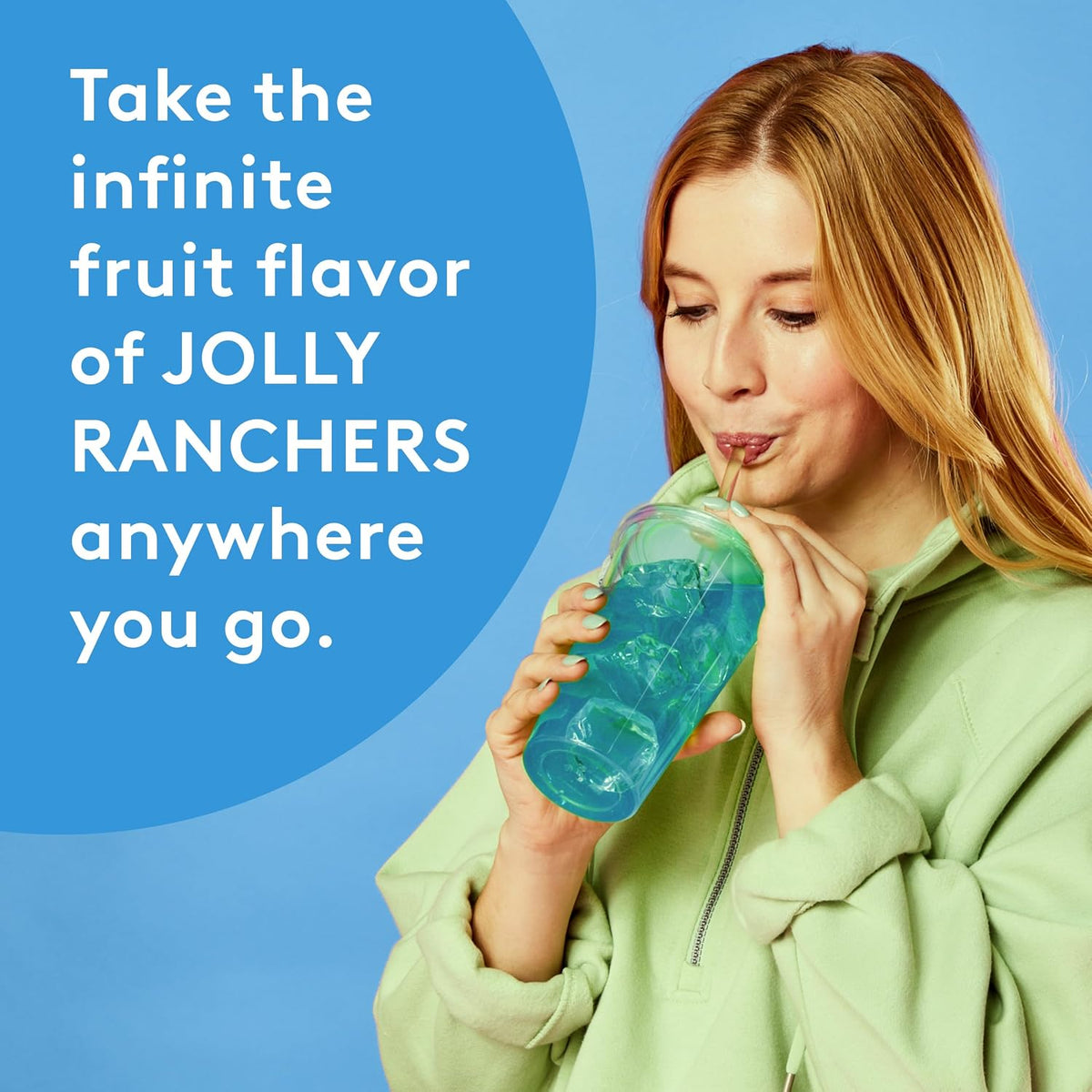 Jolly Rancher Blue Raspberry Singles To Go Drink Mix - 0.65 oz, Pack of 4