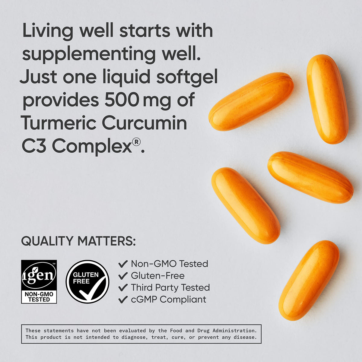 Sports Research Turmeric Curcumin C3 Complex 500 mg, Enhanced with Black Pepper
