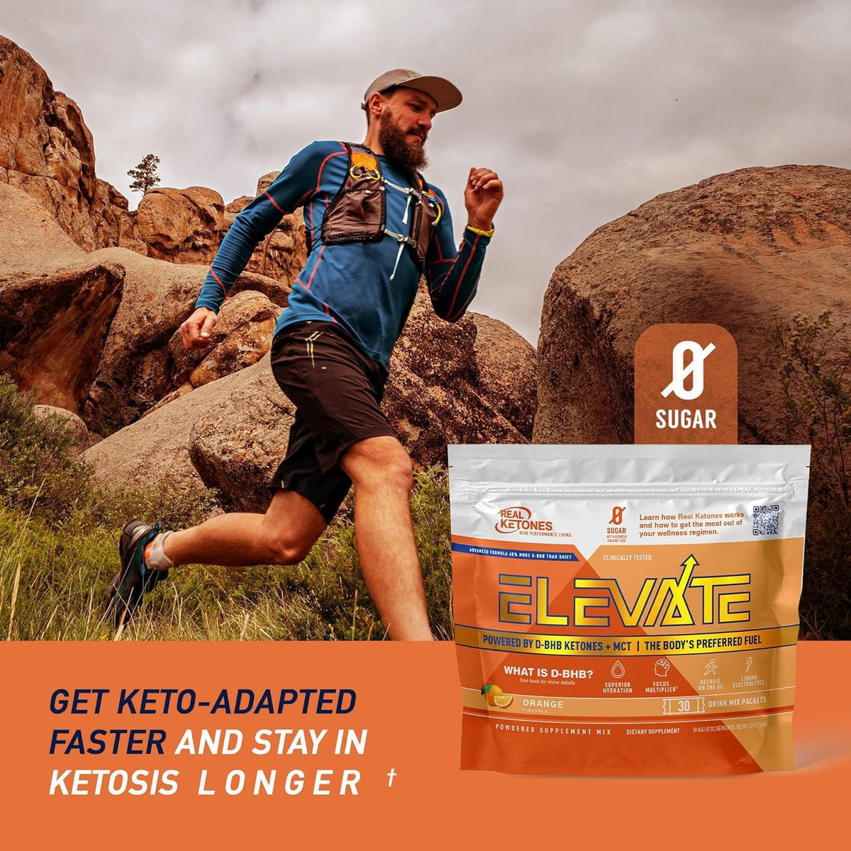 MCT & BHB Exogenous Ketones Drink Mix Packets - Real Ketones Elevate Keto Electrolytes