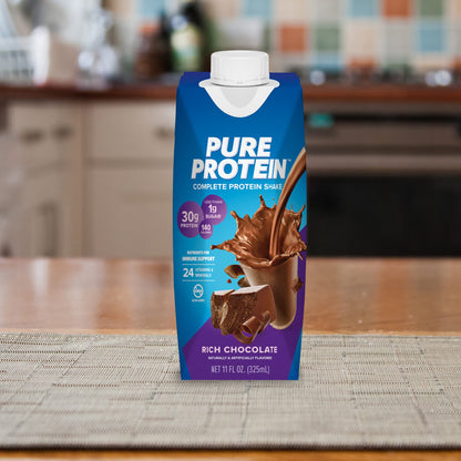 Pure Protein Chocolate Protein Shake, 30g Complete Protein, Ready to Drink and Keto
