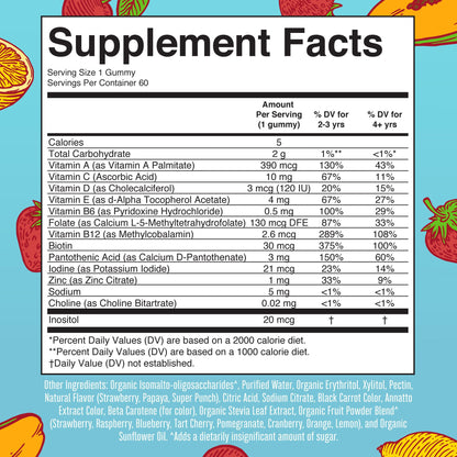 Kids Vitamins by MaryRuth's | Sugar Free | 2 Month Supply | Kids Multivitamin Gummies