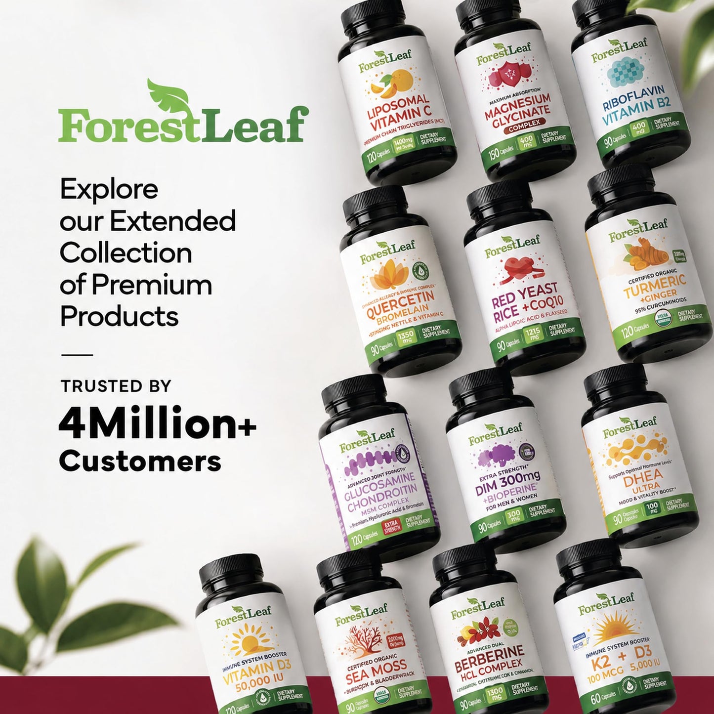 ForestLeaf USDA Organic Beet Root Capsules - Beetroot Supplement 1000mg 20:1 Extract w/Ginger Grape Seed - Support Blood Pressure, Nitric Oxide, Flow, Circulation - Made in USA - 120 Caps