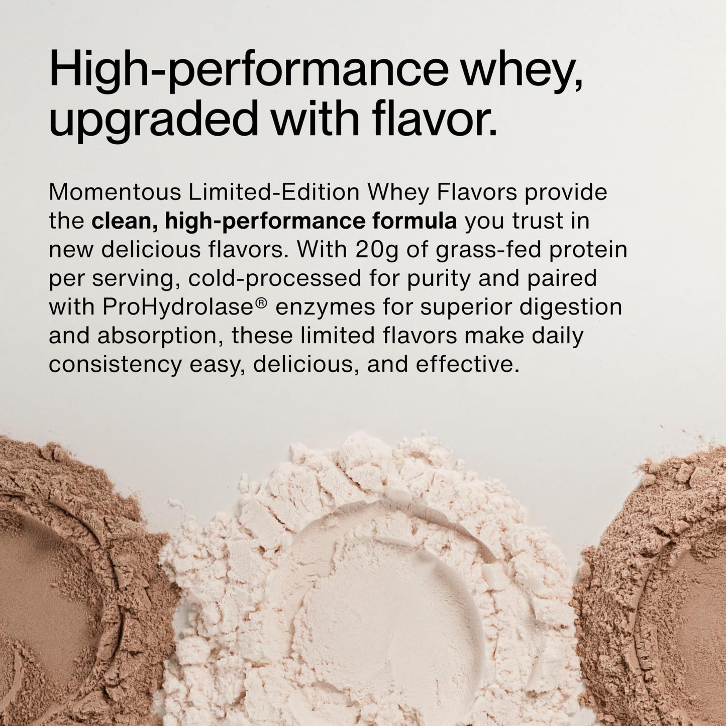 Momentous Essential Grass-Fed Whey Protein Powder - 20 g Whey Isolate Protein - NSF Certified for Sport - Gluten-Free - 25 Servings for Essential Everyday Use - Vanilla - Package May Vary