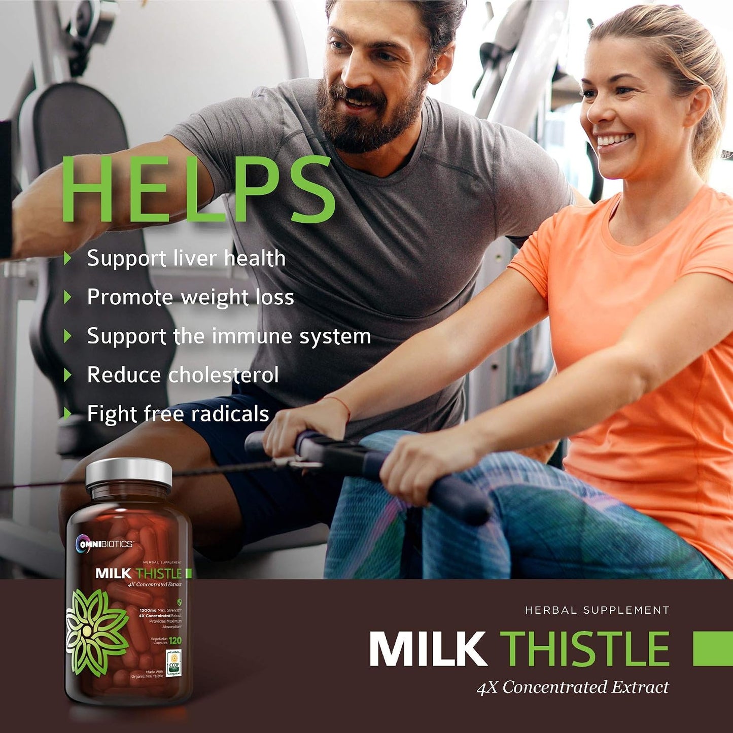 OmniBiotics The Ultimate Liver Care Package Liver Reboot + Certified Organic Milk Thistle 4X Concentrate for Comprehensive Daily Support