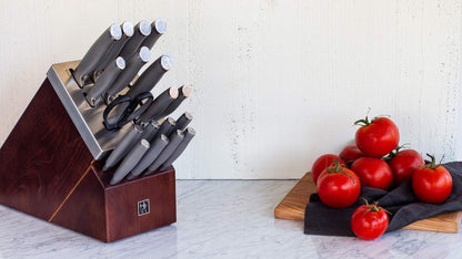 HENCKELS Graphite 20-pc Self-Sharpening Knife Set with Block, Chef Knife, Paring Knife