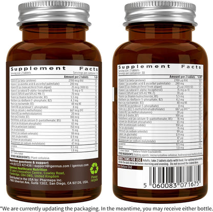 Neurobalance + Multivitamin & Minerals for Men Vegan Bundle, High Absorption Zinc, Magnesium & B6 Supplement + Sustained Release Multivitamin by Igennus