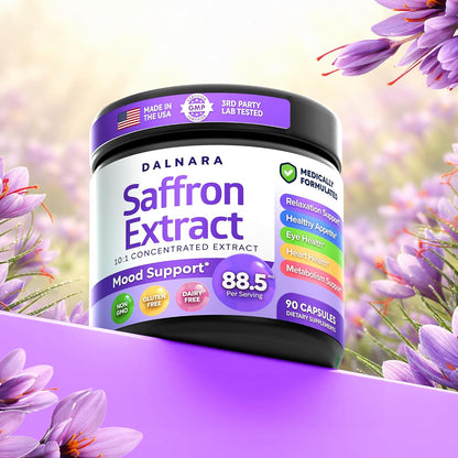 Saffron Supplements for Women 88.5mg Mood | Focus | Vision | Energy Support