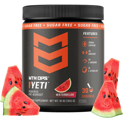 MTN OPS Yeti Pre-Workout Powder with Creatine, Tiger's Blood