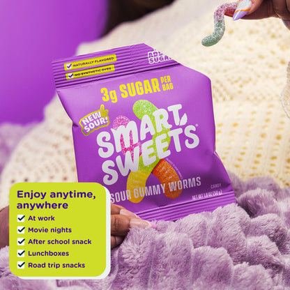 SmartSweets Sweet Fish, Low Sugar Gummy Candy (3g), Low Calorie (130), Gluten-Free -1.8oz (Pack of 12) Packaging may vary