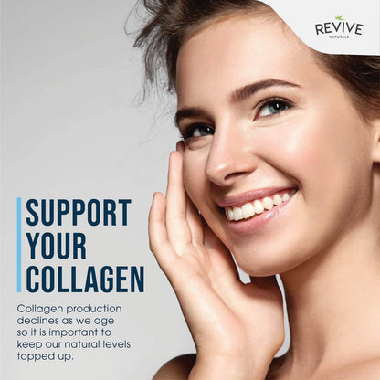 Revive Naturals Multi Collagen Hydrolyzed Protein Powder (16oz) - Types I, II, III, V & X