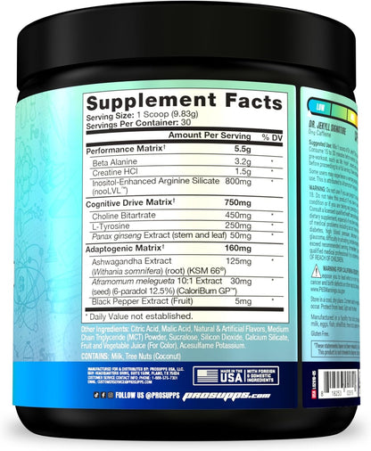 ProSupps Dr. Jekyll Stimulant-Free Pre-Workout, Blueberry Lemonade x Creatine 300 Bundle