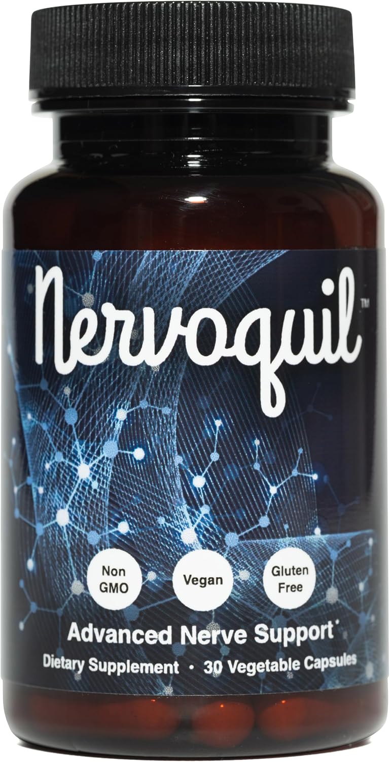 Advanced Nerve Support and Defense Supplement, Vegan, Gluten-Free | Promotes Healthy Nerve Function and Optimal Circulation to Support Normal Sensation in the Hands and Feet, 30-Day Supply