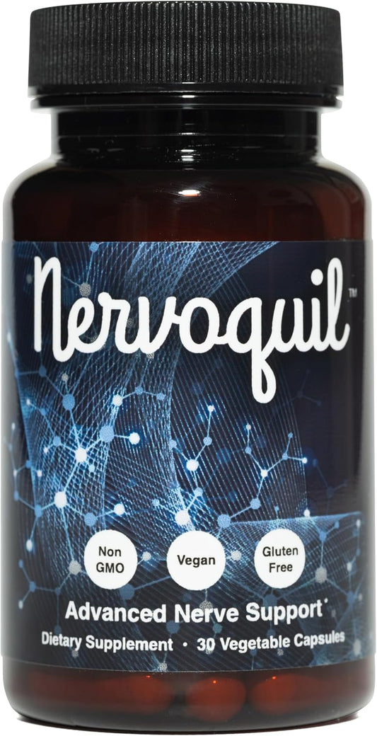Advanced Nerve Support and Defense Supplement, Vegan, Gluten-Free | Promotes Healthy Nerve Function and Optimal Circulation to Support Normal Sensation in the Hands and Feet, 30-Day Supply