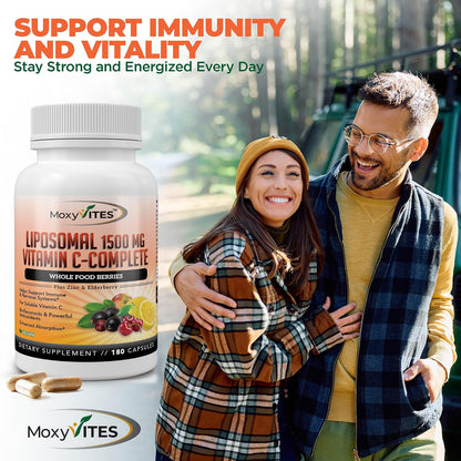 MoxyVites B-Complex - Liposomal Vitamin C - Quercetin for Energy Support - The Perfect Energy Trifecta