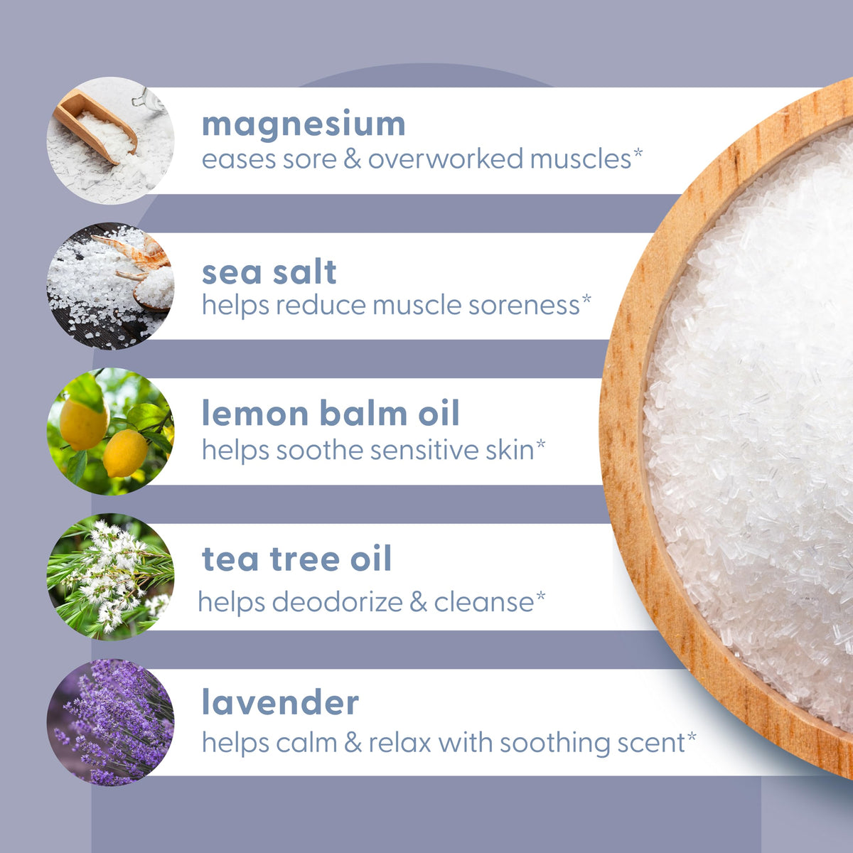 Soothing Tea Tree Oil Foot Soak with Stem Cell and Epsom Salt, 16 oz by M3