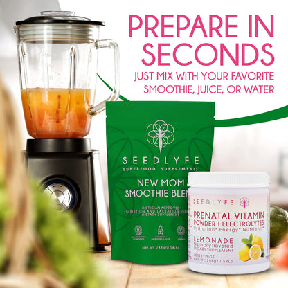 seedlyfe New Mother Postnatal Supplement Care Bundle - Lactation Superfood Smoothie