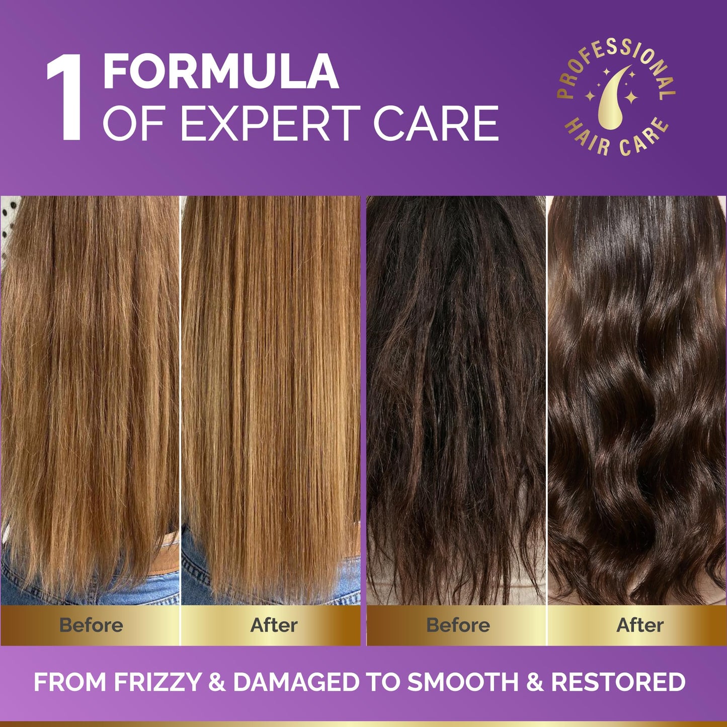 Hydrating Hair Mask - Deep Conditioning Treatment for Dry, Frizzy & Damaged Hair - Keratin Mask with Coconut & Argan Oils, Collagen & Wheat Protein - Smooths, Softens & Controls Frizz, Curl-Safe, 10oz