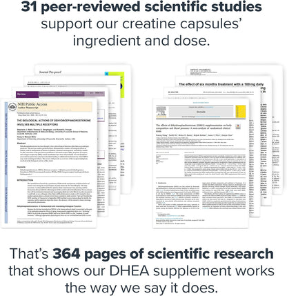 LEGION DHEA 50mg Supplement for Men & Women – Supports Hormone Balance & Wellness, Helps Maintain Energy, Immune System & Bone Strength, Naturally Sweetened, Non-GMO, Gluten-Free (120 Servings)