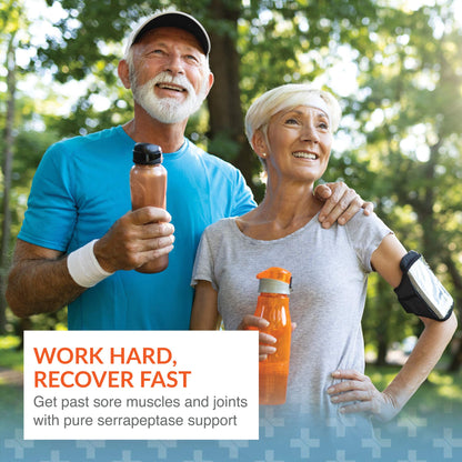 Arthur Andrew Medical, Serretia, Pure Serrapeptase Enzyme, 30 Capsules | Pure Serrapeptase Enzyme (250,000 SPU) In Acid Armor Capsules For Muscle Soreness, Recovery, & Sinus Support