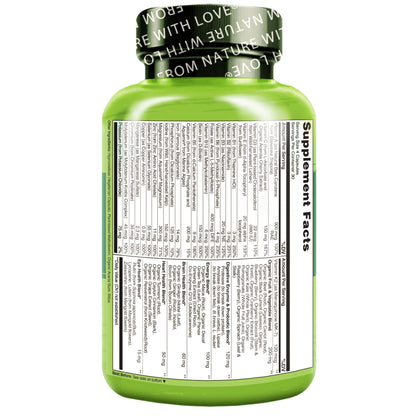 NATURELO Whole Food Multivitamin for Women - with Vitamins, Minerals, & Organic