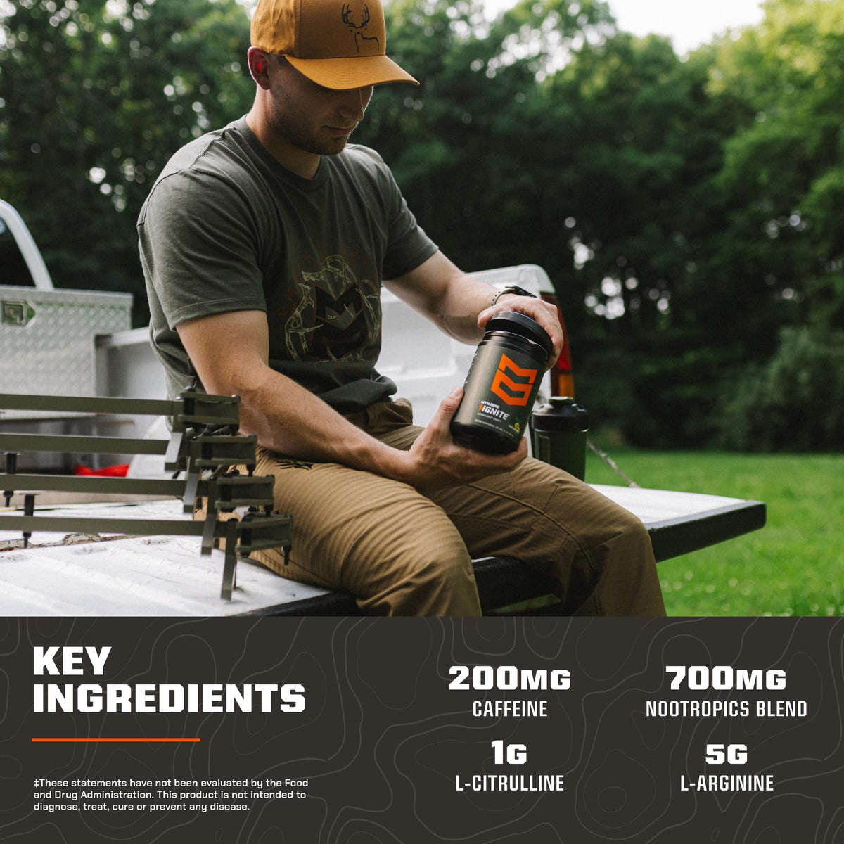 MTN OPS Ignite Energy Powder, Zero Sugar, Tiger's Blood