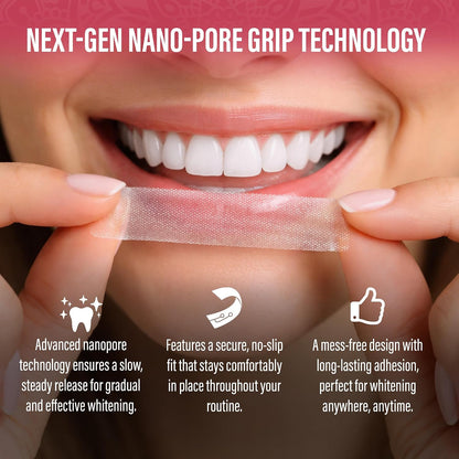 GuruNanda Sensitive Teeth Whitening Strips, Gentle & Safe, 9 Day Treatment