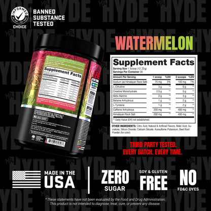 ProSupps Mr. Hyde Signature Pre Workout Powder with Creatine, Beta Alanine & Caffeine - Performance, Energy & Endurance - Clean Fitness & Gym Supplements for Men & Women (Blue Razz, 30 Servings)